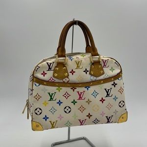 Louis Vuitton Takashi Murakami Multicolore Trouville Satchel